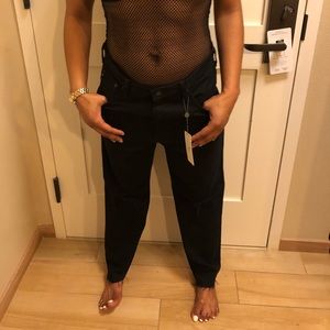 AG Distressed high waist jean